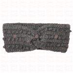Twisted Picot Headband · Medium Gray