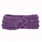 Twisted Picot Headband · Purple