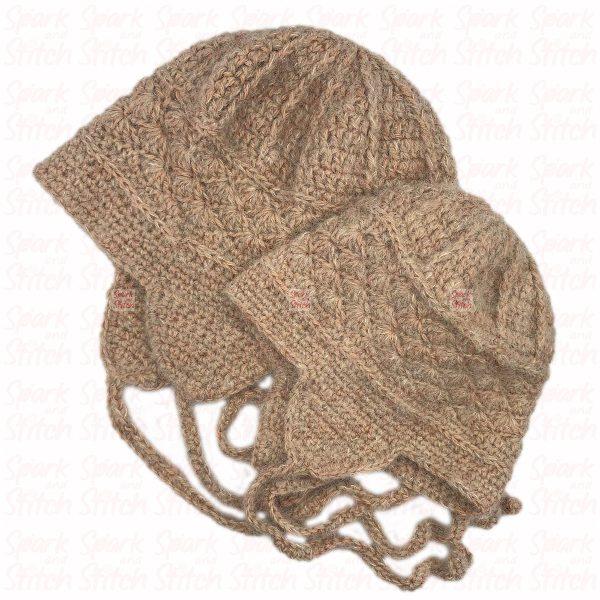 Ski Hat with Shells Stitch