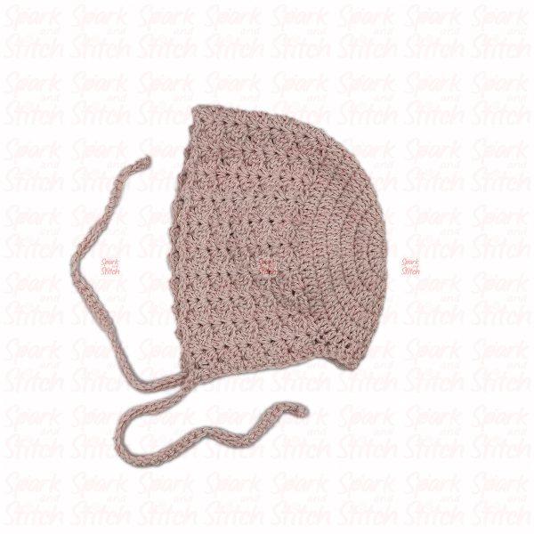 Parisian Baby Bonnet dusty pink